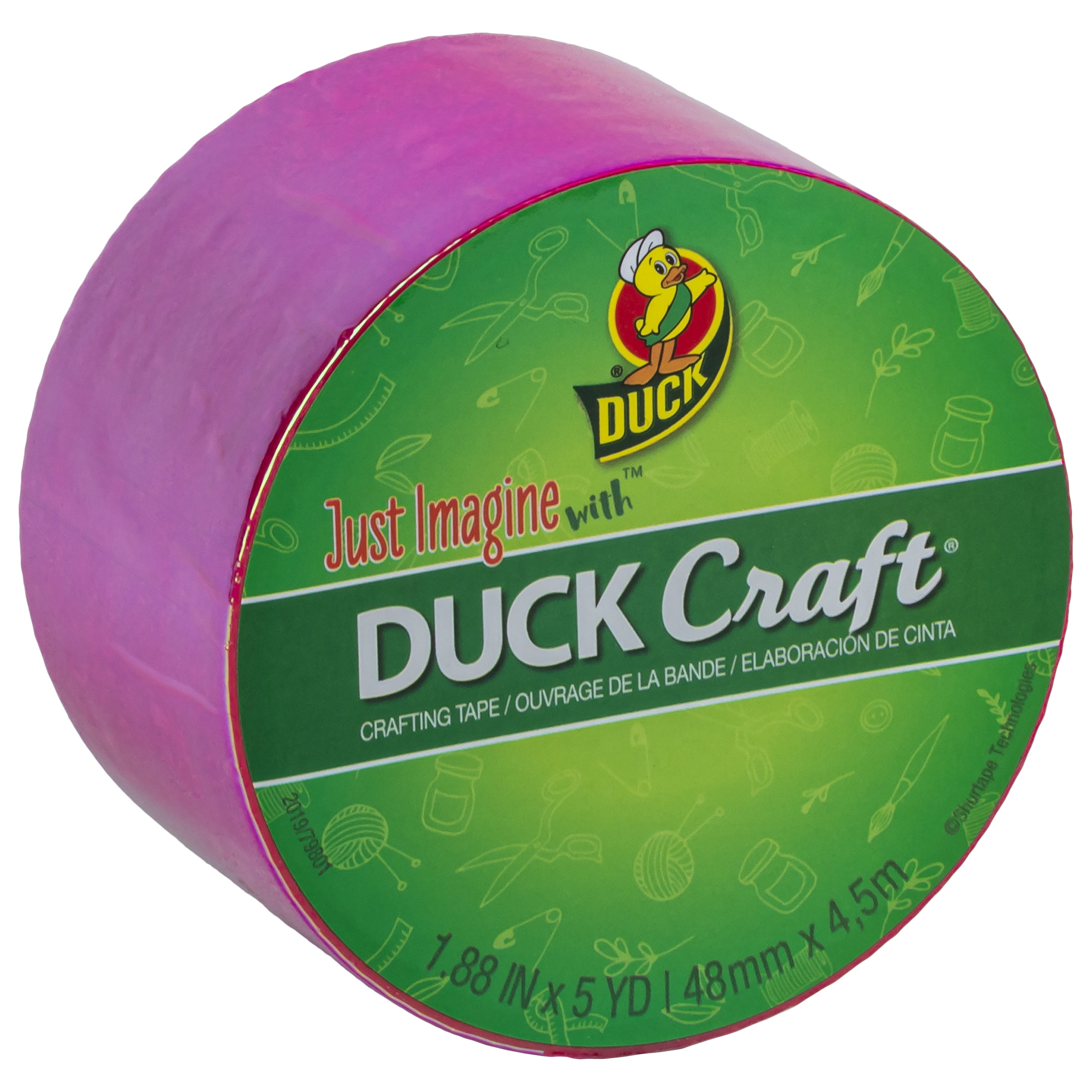 Duck Mirror Crafting Tape - Pink, 5 Yards