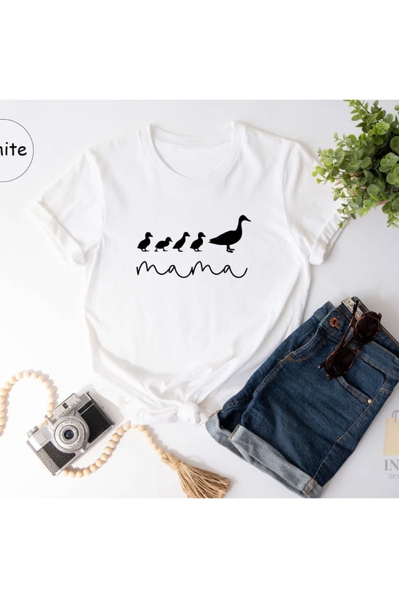 Duck Mom S1Hirt, Mama B1aby Duck T1EE, Duck Lover S1Hirt, Funny )