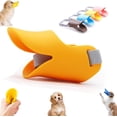 thumbnail image 1 of Duck Muzzle for Dogs, Duck Bill Muzzle for Dogs, Duck Muzzle for Small Dogs, Duck Face Muzzle for Dogs, Duck Muzzle for Small Dogs 5-15lbs, Soft Duckbill Silicone Muzzle (Orange, l), 1 of 7