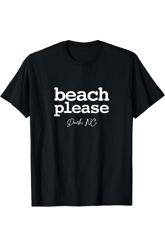 Duck North Carolina NC Beach Please Simple Graphic T-Shirt