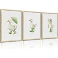 thumbnail image 1 of Duck Nursery Canvas Wall Art Funny white duck Cute Animal Baby Room Painting Picture Wall Decor Green Rain Gear Duck Art Print Artwork Print Artwork for Boy Bedroom Kids Nursery(only canvas), 1 of 6