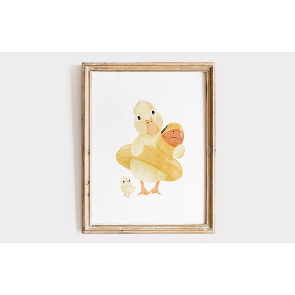 Duck Nursery Print, Delightful Wall Art To Create A Playful And Charming Atmosphere Home Decor #2281, 8x12 UNFRAMED