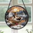 thumbnail image 1 of Duck Ornament Christmas 2025, Duck Stained Glass Hanging Window – Sun Catcher for Home Decor, Unique Christmas, 1 of 5