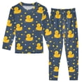 thumbnail image 1 of Duck Pattern Cotton Pajamas 2 Piece Set Sleepwear Soft and Comfortable Homewear Nightwear, 1 of 7