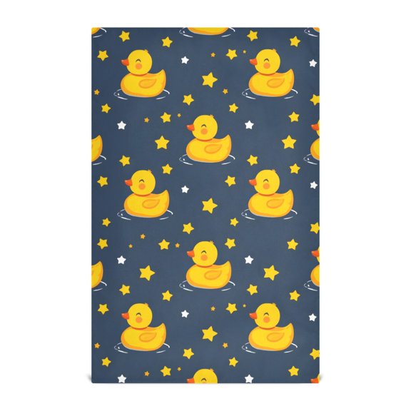 Duck Pattern Kitchen Towels Waffle Weave Decorative Tea Towels Multi Use Dishcloths 28x18in