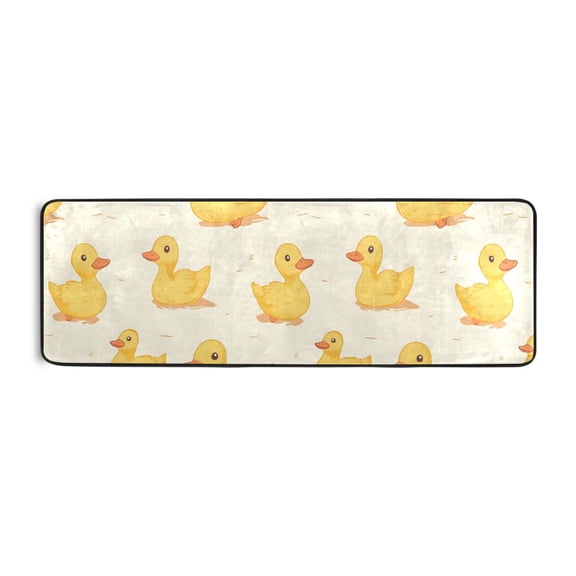 Duck Pattern Runner Rug 24x72 Inch Cushioned Non Slip Soft Absorbent Floor Mat