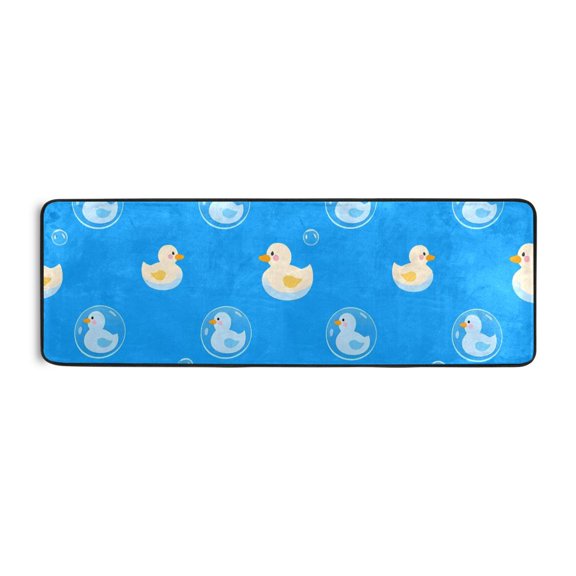Duck Pattern Runner Rug 24x72 Inch Cushioned Non Slip Soft Absorbent Floor Mat