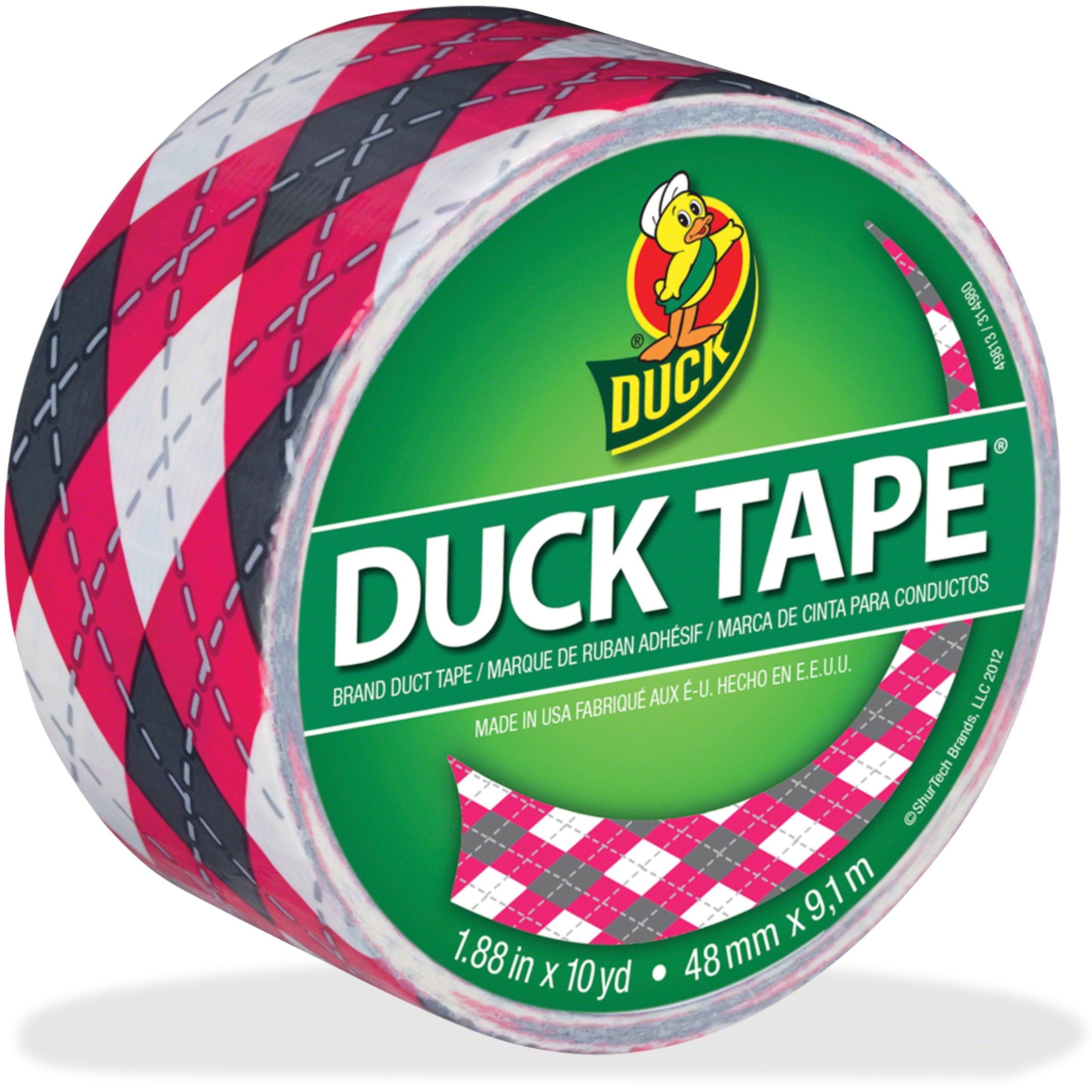 Duck Colored Duct Tape 1.88 X 10 Yds 3 Core Pink Zebra Duc 280338 for sale  online