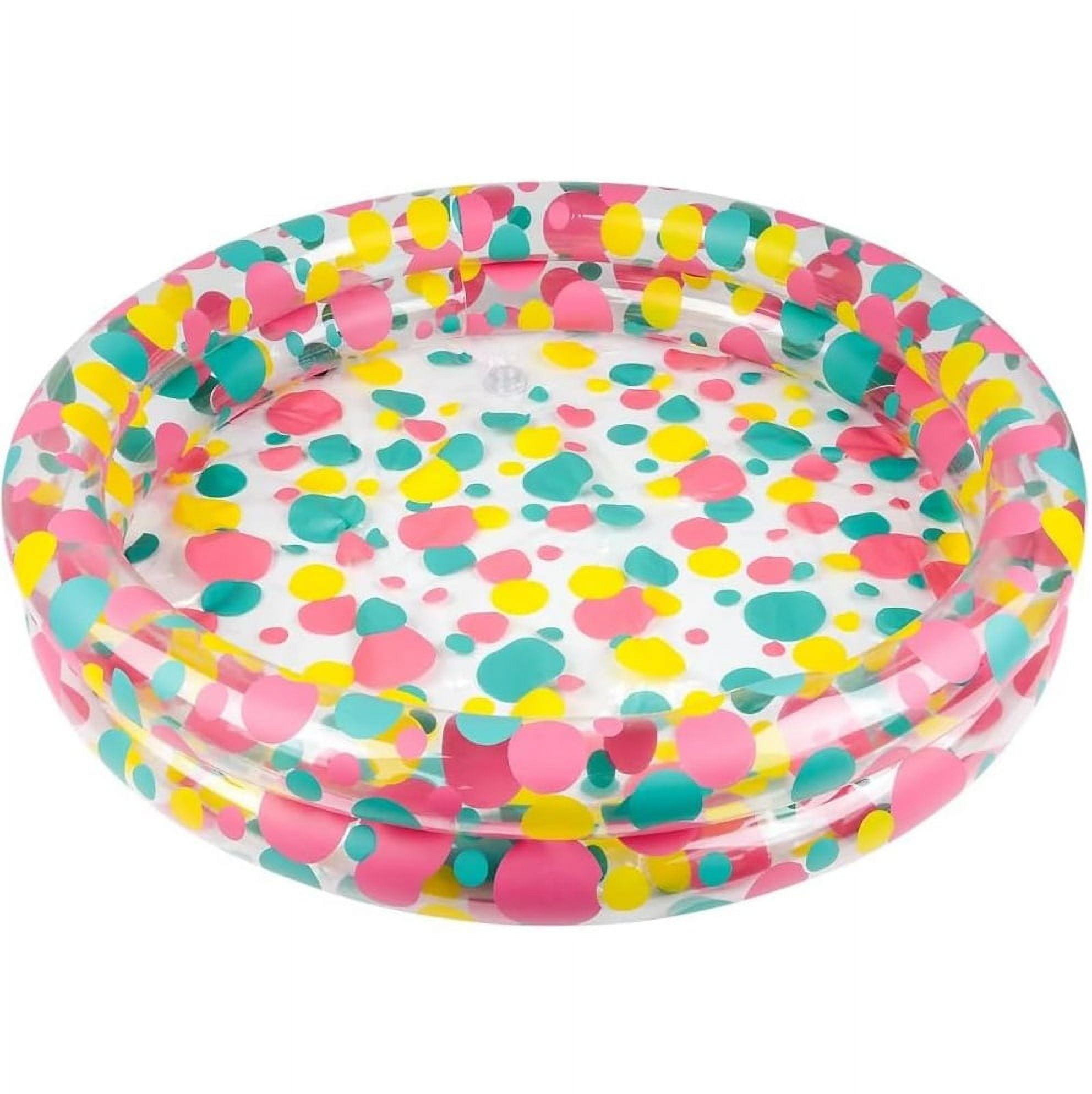 Duck Pond Pool Inflate (3' X 6") Funky Color Inflatable Kiddie Pool