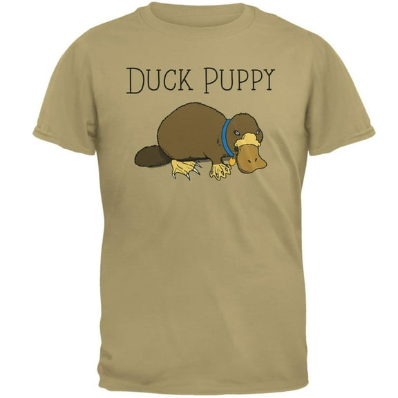 Duck Puppy Platypus Tan Adult T-Shirt - Small