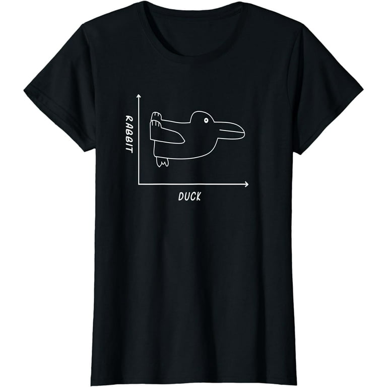 Duck/Rabbit Graph - Fun Math Tee Shirt Duck/Rabbit Graph - Fun Math Tee Shirt