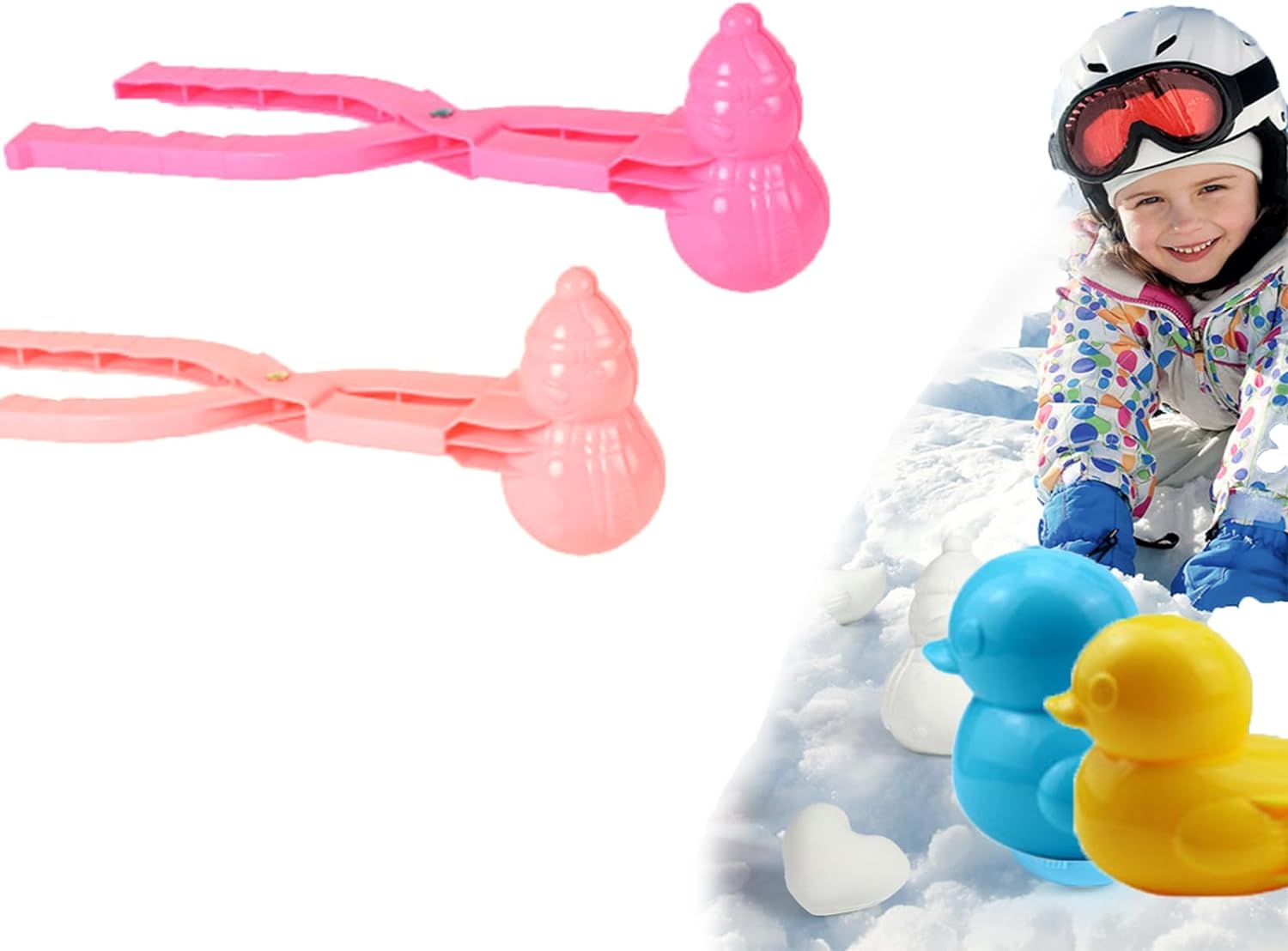 Duck Rice Mold, Rice Duck Mold Snowball Maker, Duck Shaped Snowball Maker  Tool with Handle, Cartoon Snow Ball Fights Toys Winter Outdoor Activities  for Children, Random Color (Snowman*2) - Walmart.com