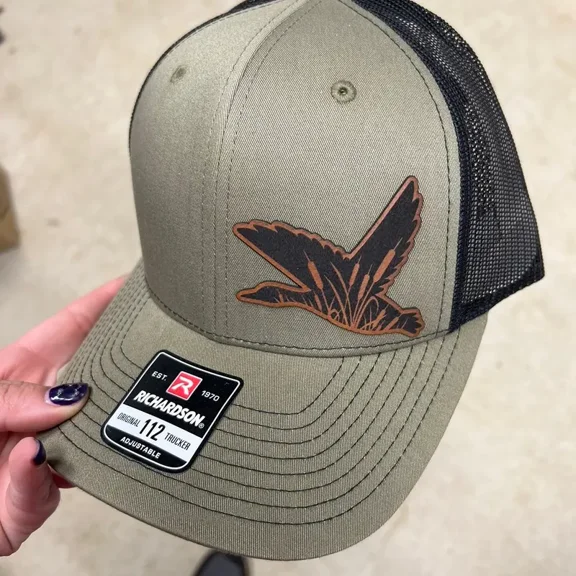 Duck Richardson 112 leather patch hat