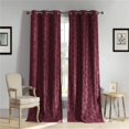 thumbnail image 1 of Duck River AERYN 5366=6 Grommet Blackout Curtains - Window Curtain Panel Set - Floral - 2 Panels - 54"W x 84"L - Burgundy Red, 1 of 1