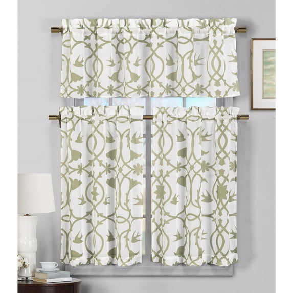 Duck River 'Dawn' Faux Linen Kitchen Curtain