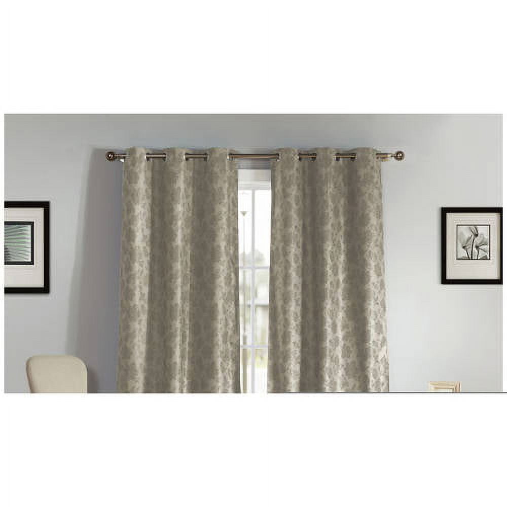 Lala + Bash Navy Jacquard Thermal Blackout Curtain - 38 In. W X 84 In L Set Of 2 Gruden 14213d 12