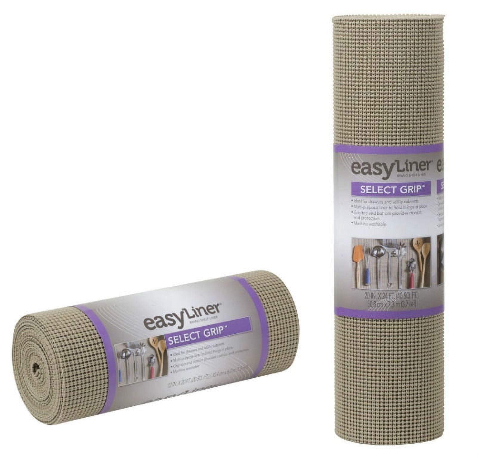 Duck Brand Select Grip EasyLiner Non Adhesive Shelf And Drawer Liners 20 x  24 Brownstone Pack Of 2 Rolls - Office Depot