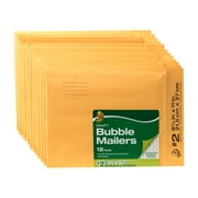 Duck Self-Seal Kraft Bubble Mailer #2, 8.5" x 11", Solid Print, 12 Pack