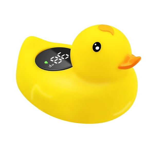 Duck Shaped Baby Bath Thermometer, Digital LED Water Temperature Thermometer for Infant Bath, Waterproof Floating Bath Toy with HD Display