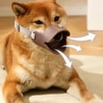thumbnail image 1 of Duck Shaped Dog Muzzle, Breathable Soft Silicone Anti Biting Chewing Muzzle with Adjustable Strap for Medium Dogs, 1 of 6