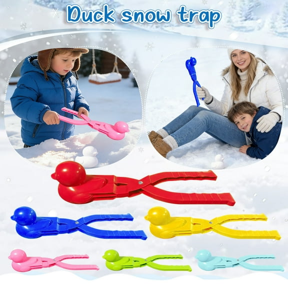 Duck Shaper Snowball Maker, Duck Sand Molds, Duck Snowball Maker Clip, Snow Balls Shaper Mold, Fun Winter Snowball Fight & Sand Toys