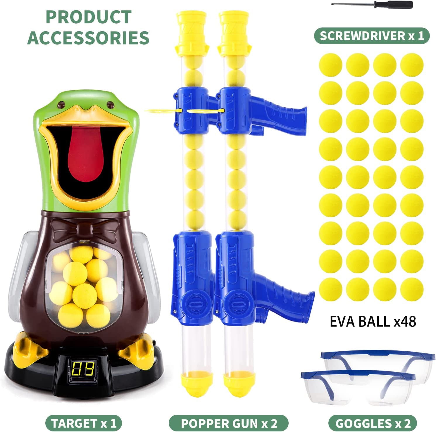 Duck Shooting Toys for Kids 3 5 Years Toy with Electric Movable