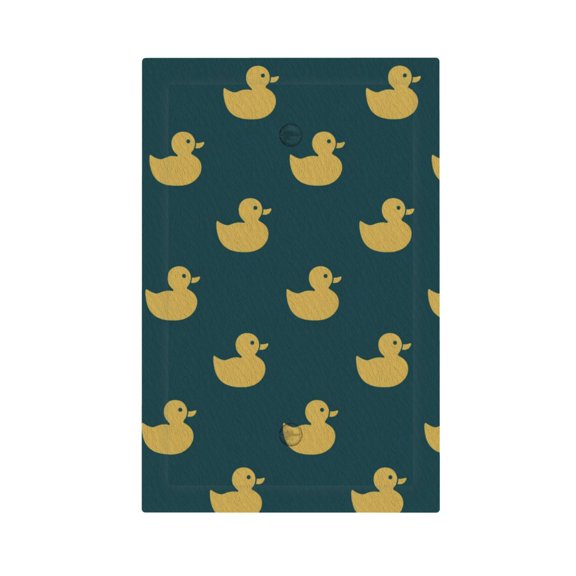 Duck Silhouette Pattern Art Light Switch Cover Decorator No Device Blank Wall Plate 1-Gang Receptacle Outlet Decor