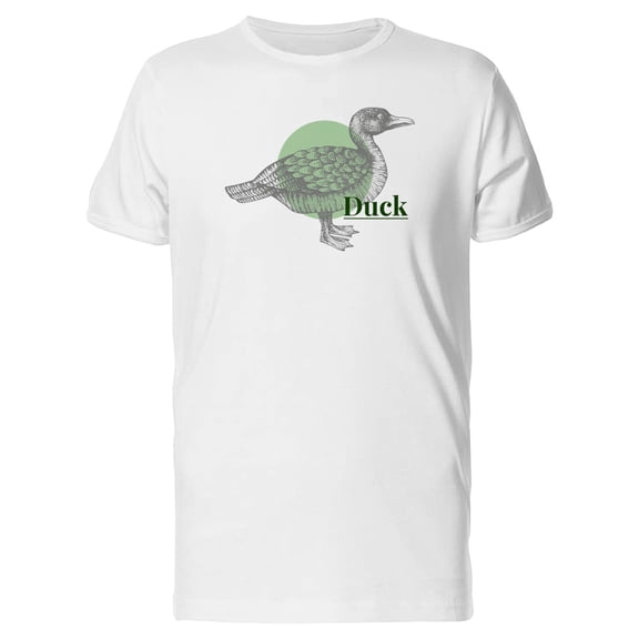 Duck Sketch Round Frame T-Shirt Men -Image by Shutterstock, Male Medium