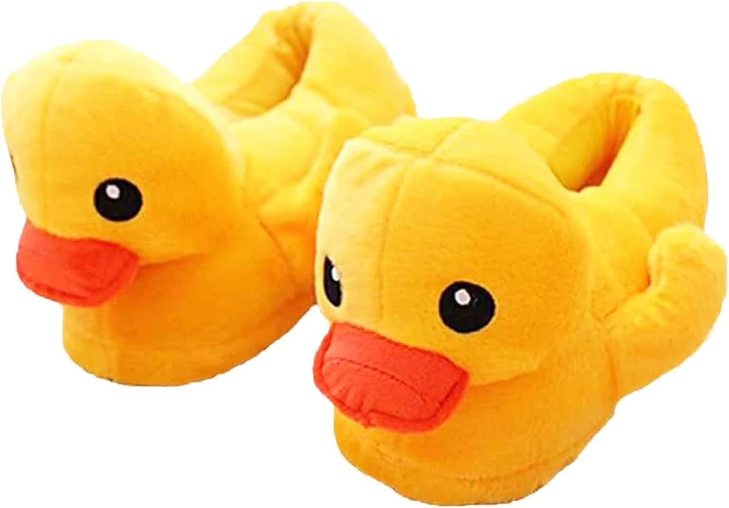 Duck Slippers, Yellow Duck Plush Cotton Slippers Household Shoes
