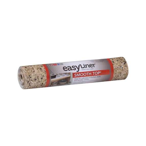 EasyLiner Smooth Top 12 In. x 10 Ft. Shelf Liner, Beige Granite
