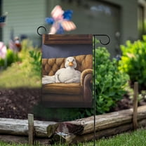 Duck Sofa Garden Flag Double Sided Outdoor Banners for Courtyard Outdoor Lawn Farmhouse Holiday Decorations