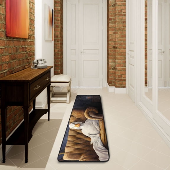 Duck Sofa Runner Rug Ares Rug Non-Slip Laundry Rug 7224 inch Soft Washable for Bedroom Bathroom Kitchen Living Room