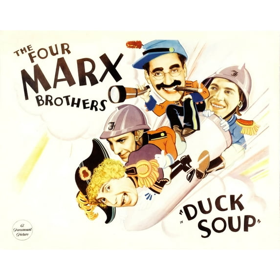 Duck Soup From Left: Harpo Marx Zeppo Marx Groucho Marx Chico Marx 1933. Movie Poster Masterprint (14 x 11)