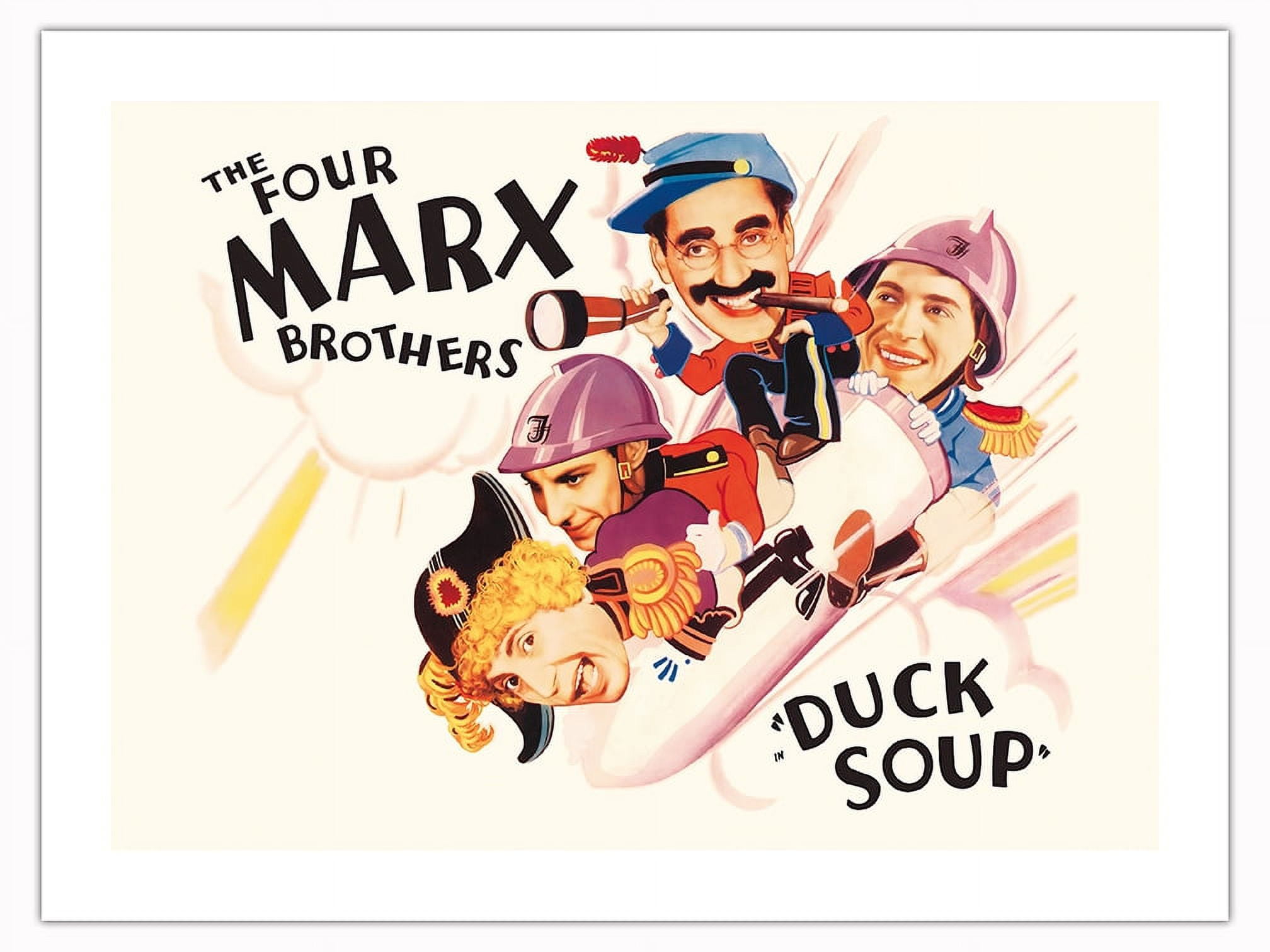 Duck Soup - Starring the Four Marx Brothers - Groucho Harpo Chico Zeppo ...