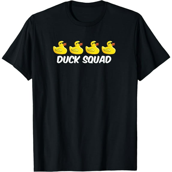 Duck Squad Cool Funny Unisex Softstyle T-Shirt,Black Color,Size 2T