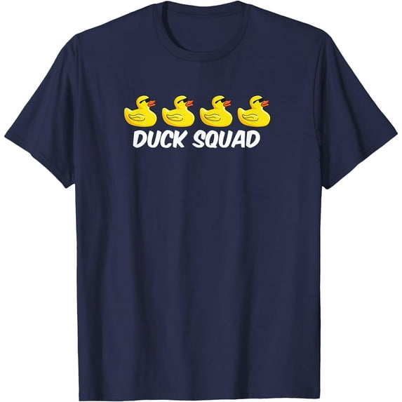 Duck Squad Cool Funny Unisex Softstyle T-Shirt,Navy Color,Size 5XL