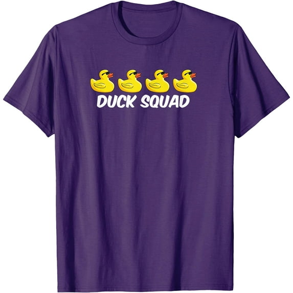 Duck Squad Cool Funny Unisex Softstyle T-Shirt,Purple Color,Size M