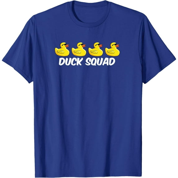 Duck Squad Cool Funny Unisex Softstyle T-Shirt,Royal Blue Color,Size YL