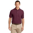 thumbnail image 1 of Port Authority K500P Silk Touch Polo with Pocket, Burgundy, XL, 1 of 2