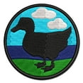 thumbnail image 1 of Duck Standing Mallard Solid Applique Multi-Color Embroidered Hook & Loop Patch - 2.0 Inch Mini, 1 of 5