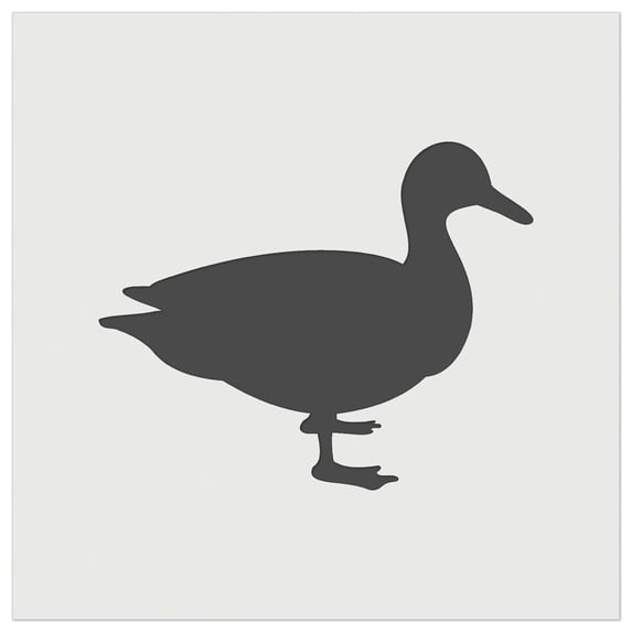 Duck Standing Solid DIY Cookie Wall Craft Stencil - 9.0 Inch