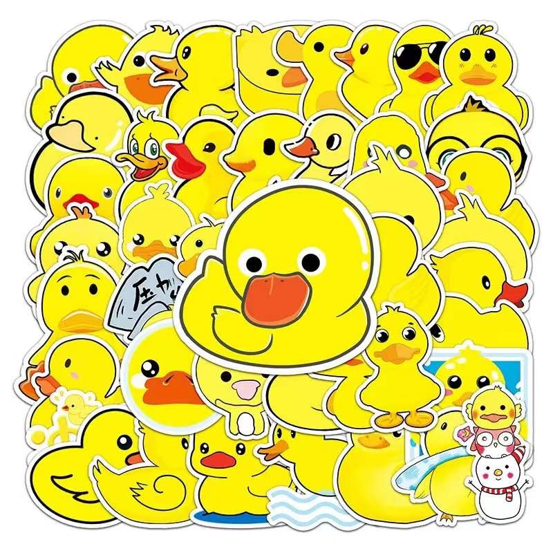 Duck Stickers 50 Pcs Yellow Duck Stickers and Decal Duck Gifts Cute