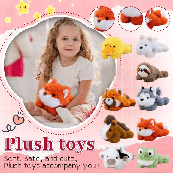 Duck Stuffed Animal, Cute Stuffed Animal, Soft Duck Plush, Duck Stuffed Animal for Snuggling, 8X4.5X5 in Fluffy Plush Figure Suitable for Little Kids to Hold and Carry Around