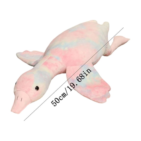 Duck Stuffed Animal Hugging Pillow 3-in-1 Plush Cuddle Toy, Soft Tear Resistant Odorless Safe Filling, Machine Washable Multi Purpose Pillow Blanket Hand Warmer for Home Office Nap Travel Leisure