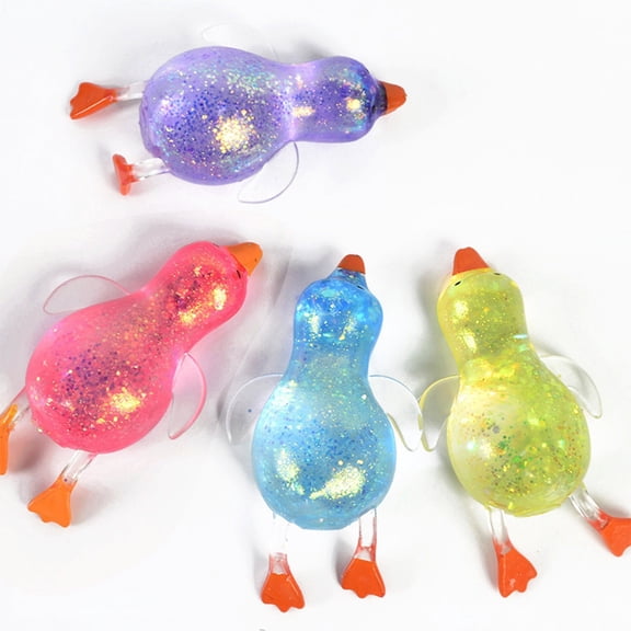 Duck Sugar Stress Ball Squishy Toys,Kawaii Squishy Stress Balls,Duck Sugar Ball Squeeze Toys,Party Favors,Basket Stuffers (Pink)