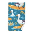 thumbnail image 1 of Duck Swimming Cotton Face Towels Soft Hand Towel Absorbent Bathroom Towel for Kitchen Hotel Decoration, 1 of 7