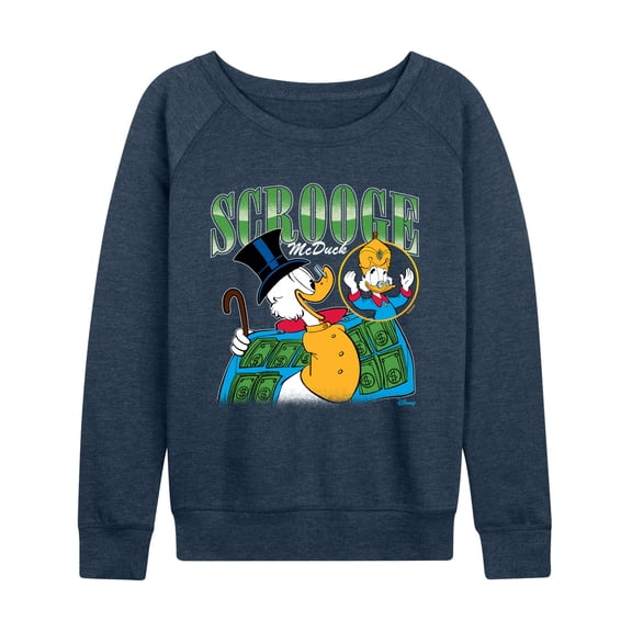 Duck Tales - Scrooge McDuck Bootleg - Women's French Terry Long Sleeve Pullover