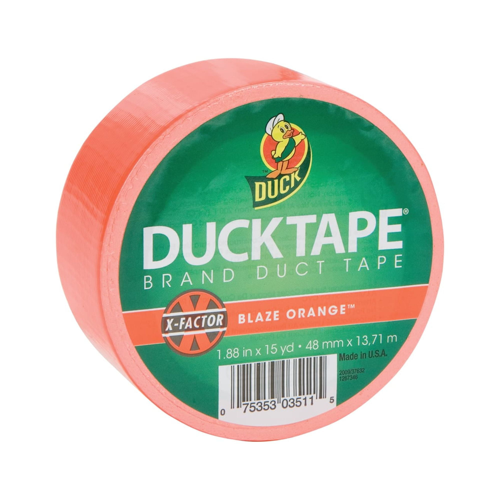 1.88 in. x 20 Yds. Multi-Use Orange Colored Duct Tape (1 Roll)