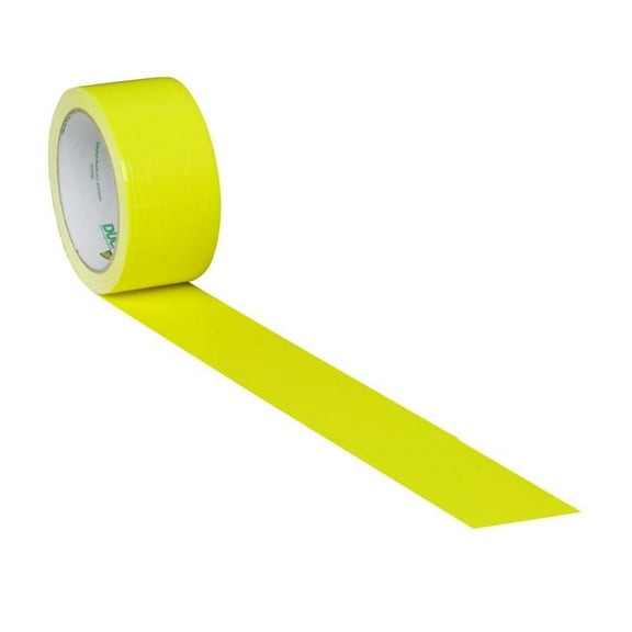 Duck Tape Colored Duct Tape, 1.88 in x 15 yd, Neon Yellow