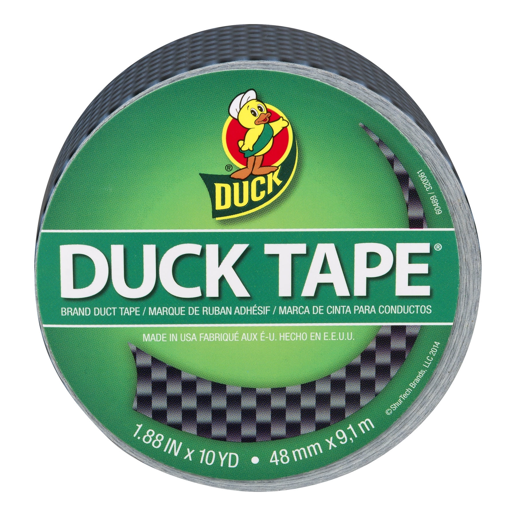 Duck Tape Grey/Black -10 YARDS, 10.0 YARDS